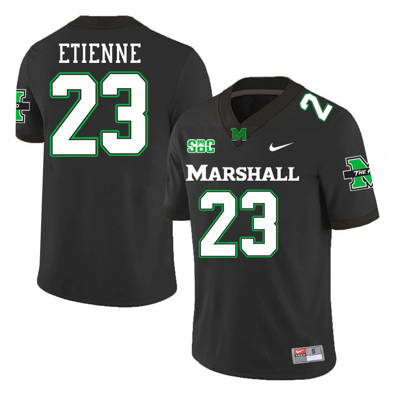 Marshall Thundering Herd #23 Sammy Etienne College Football Jerseys Stitched-Black
